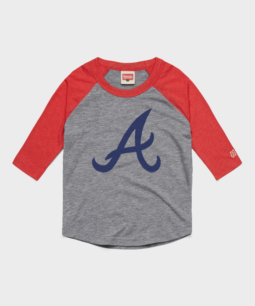 Youth Atlanta Braves Cap Logo '81 Raglan
