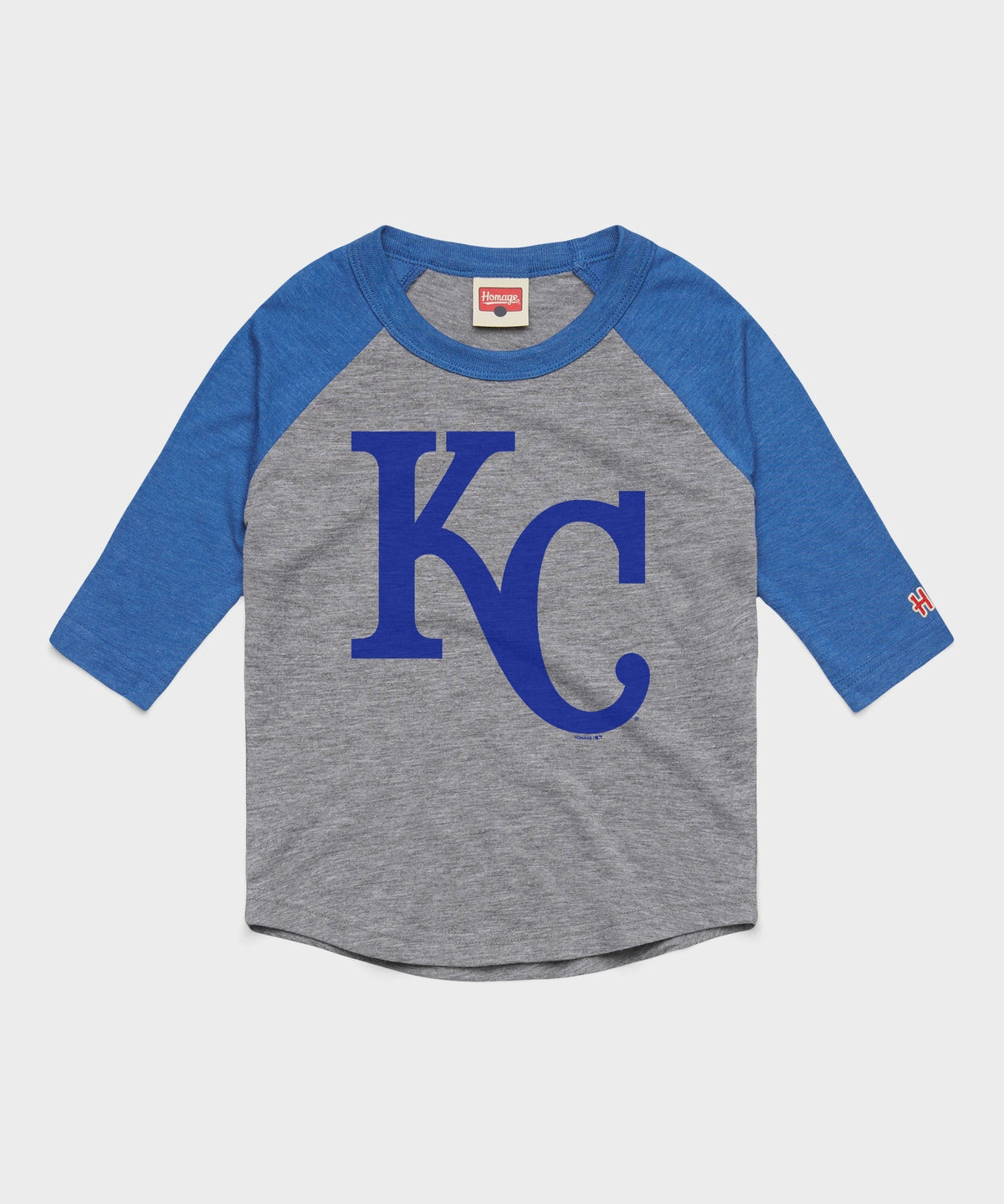 Youth Kansas City Royals Cap Logo '69 Raglan
