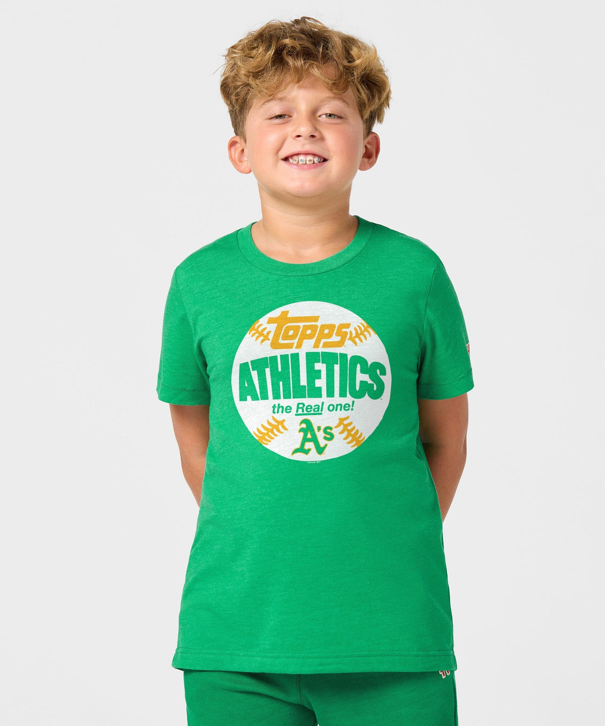 Youth MLB x Topps Baseball The Real One Athletics
