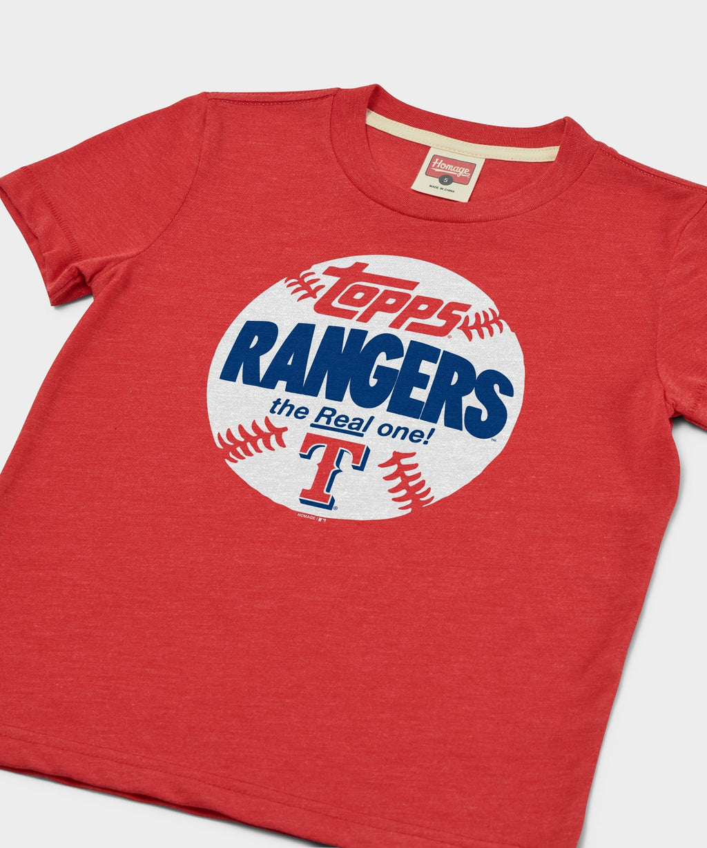 Youth MLB x Topps Baseball The Real One Texas Rangers
