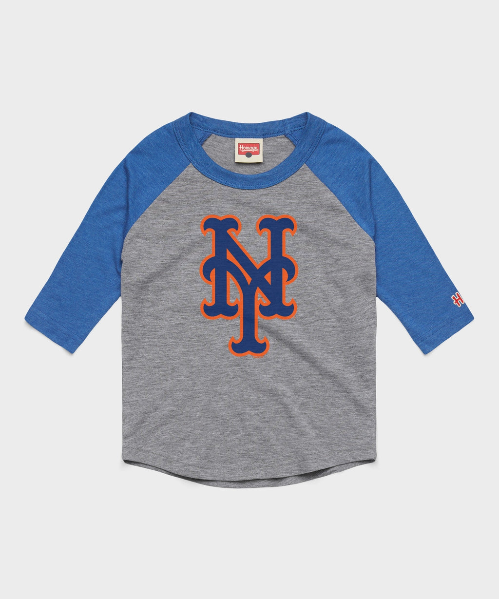 Youth New York Mets Cap Logo '13 Raglan