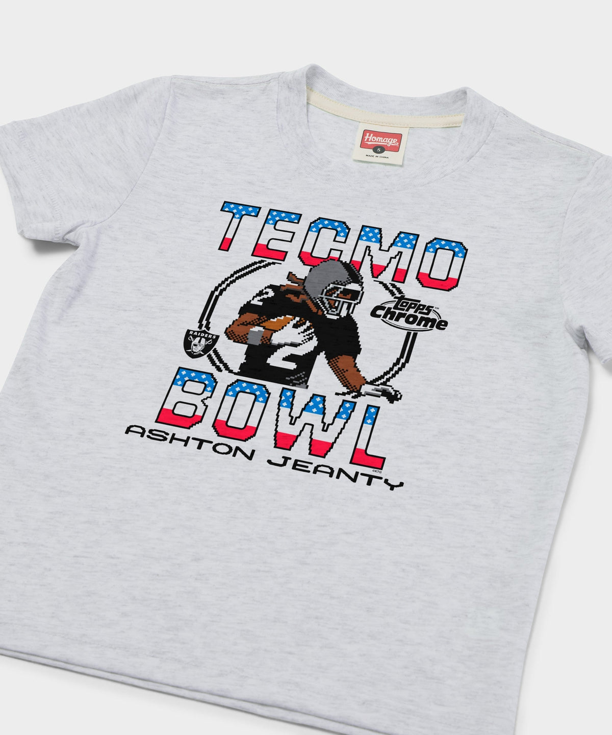 Youth Tecmo Bowl x Topps Chrome Raiders Ashton Jeanty