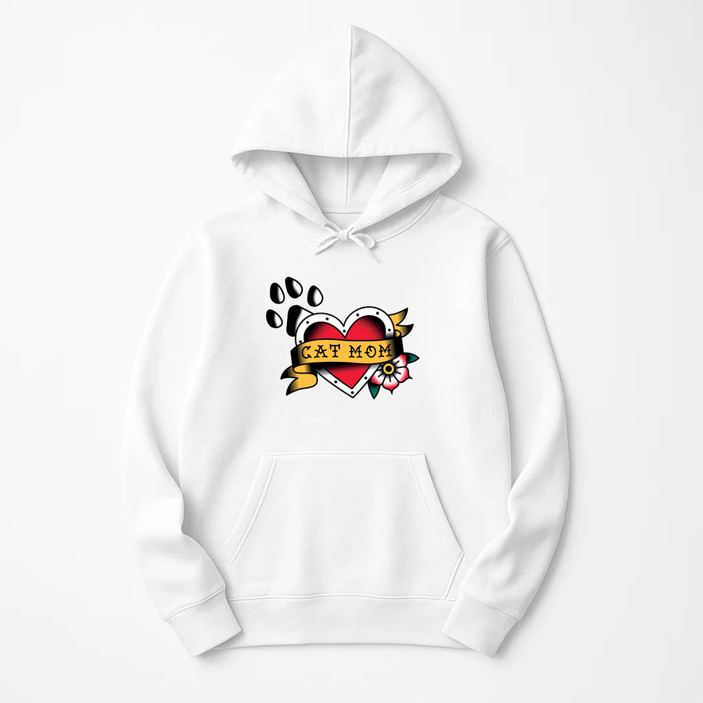 Unisex | Tattoo Cat Mom | Pullover Hoodie