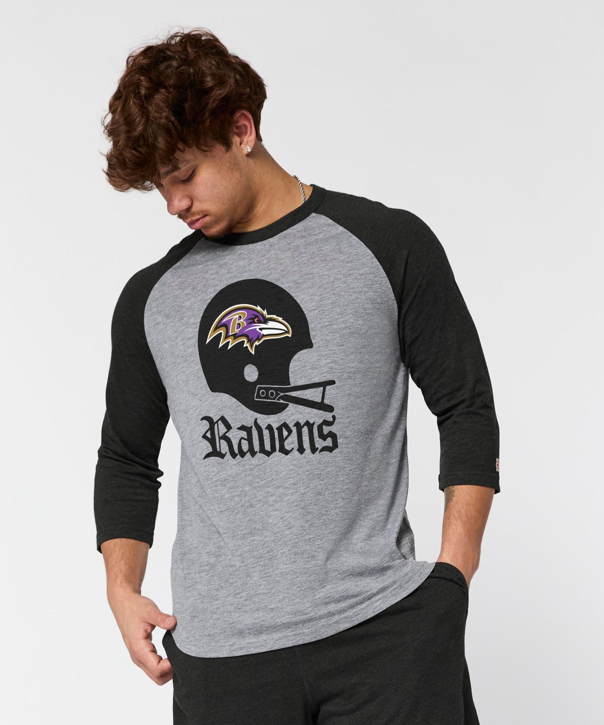 Baltimore Ravens Big Helmet Raglan