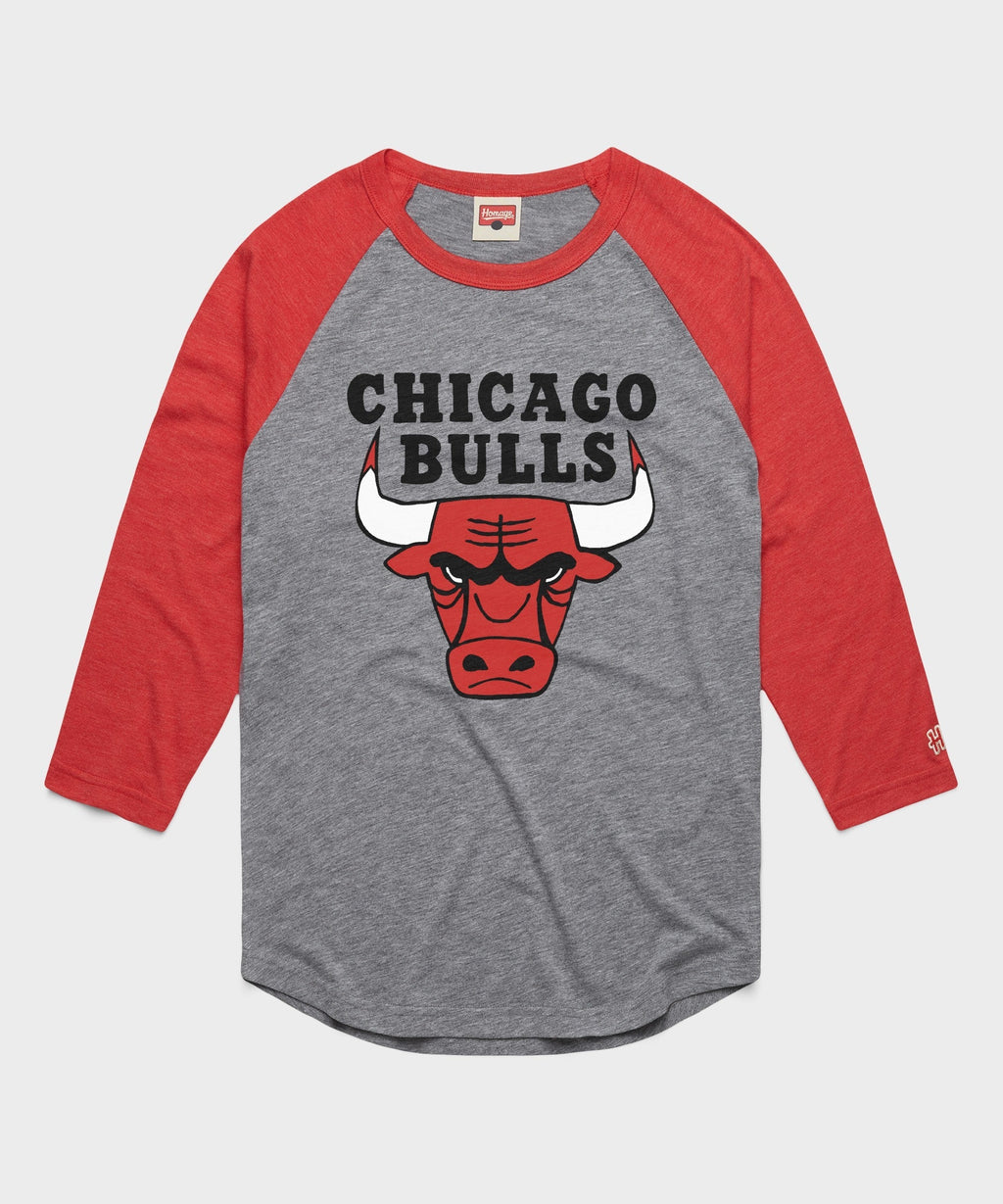 Chicago Bulls Logo Raglan