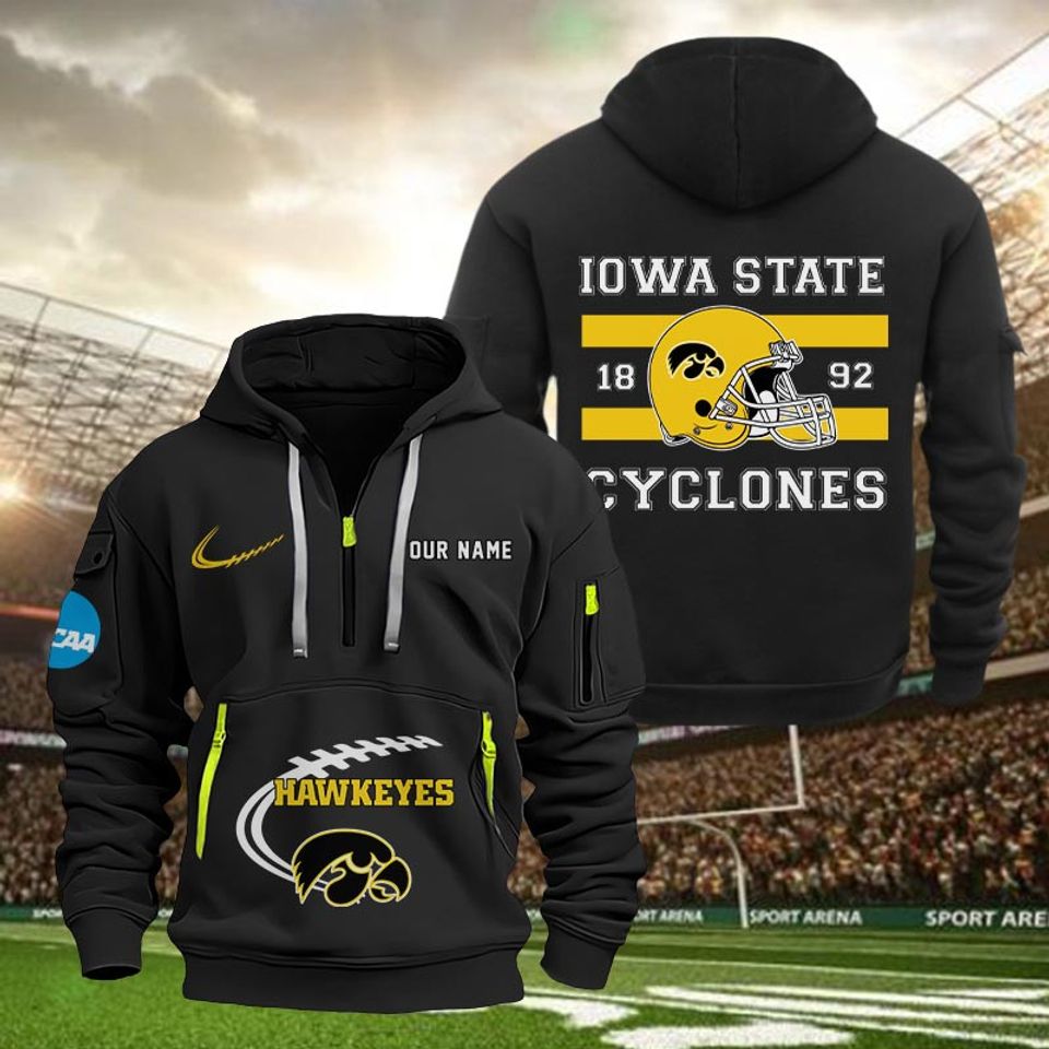 Custom Iowa State Cyclones Tactical Quarter Zip Hoodie