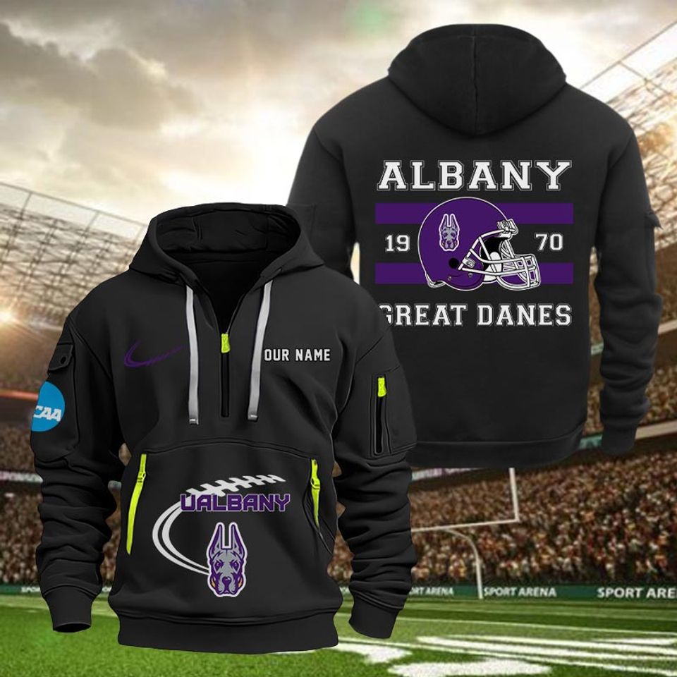 Custom Albany Great Danes Quarter Zip Tactical Hoodie
