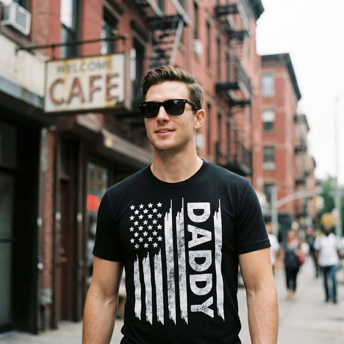 American Flag Daddy Men's T Shirt