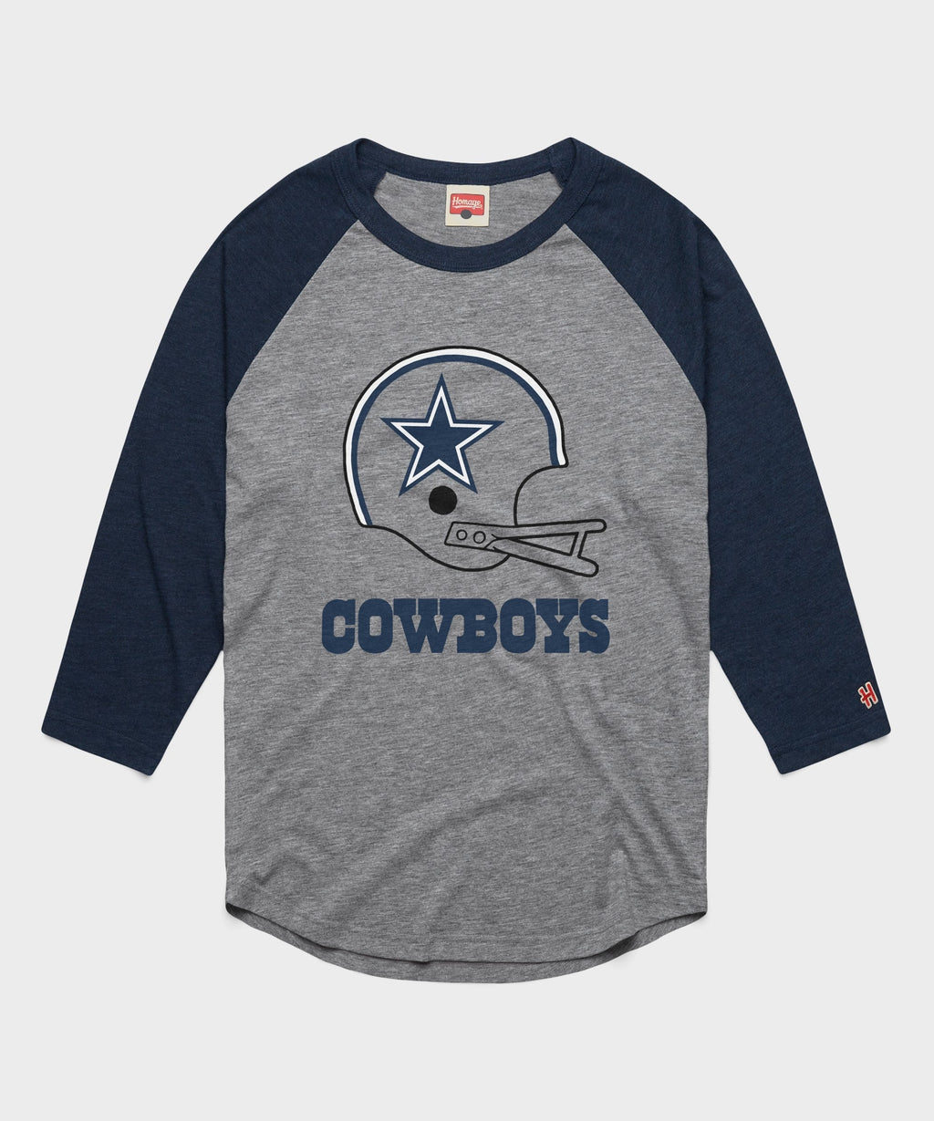 Dallas Cowboys Big Helmet Raglan