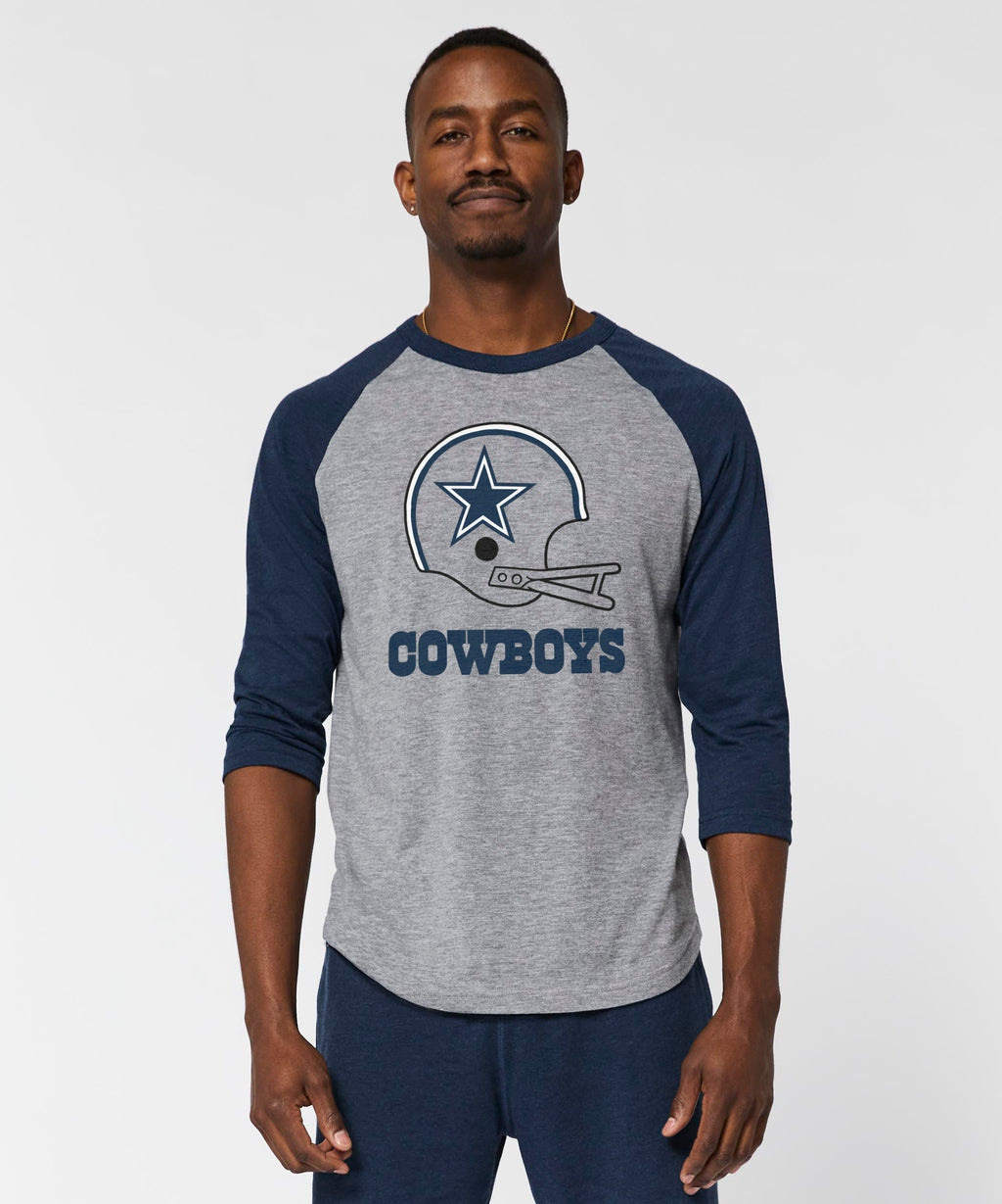Dallas Cowboys Big Helmet Raglan