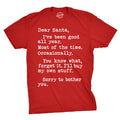Dear Santa I'll Buy My Own Stuff Men's T Shirt