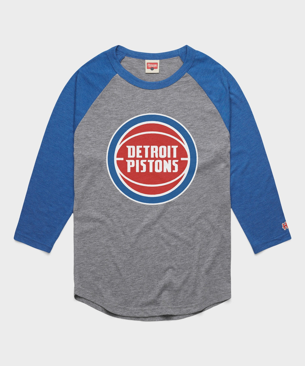 Detroit Pistons Logo Raglan