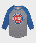 Detroit Pistons Logo Raglan