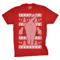 Festive Feline Butt Men's T Shirt