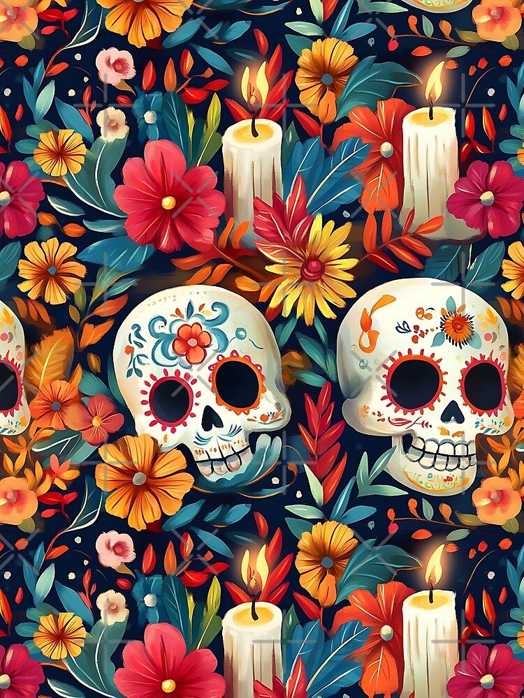 "Whimsical dark coquette skull" – Halloween Illustration spooky design by cocomelon168