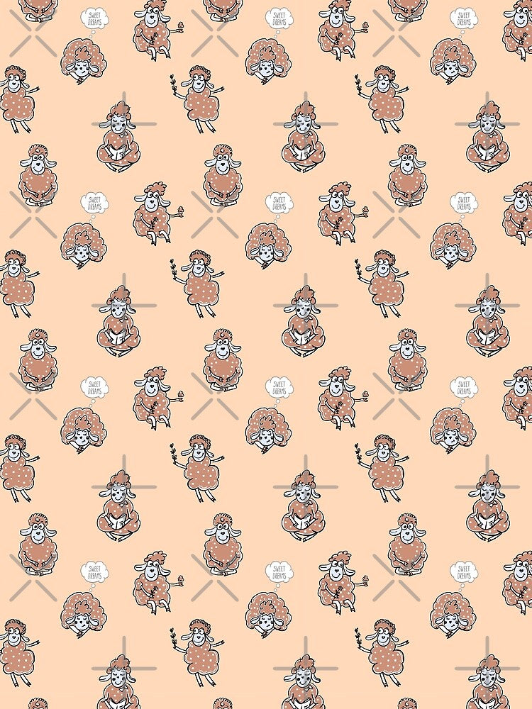 Funny cute cartoon sheeps pattern by LP Design
