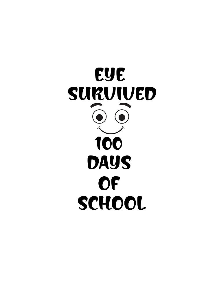 Eye Survived 100 Days Of School Essential T-Shirt by craetiveshirts