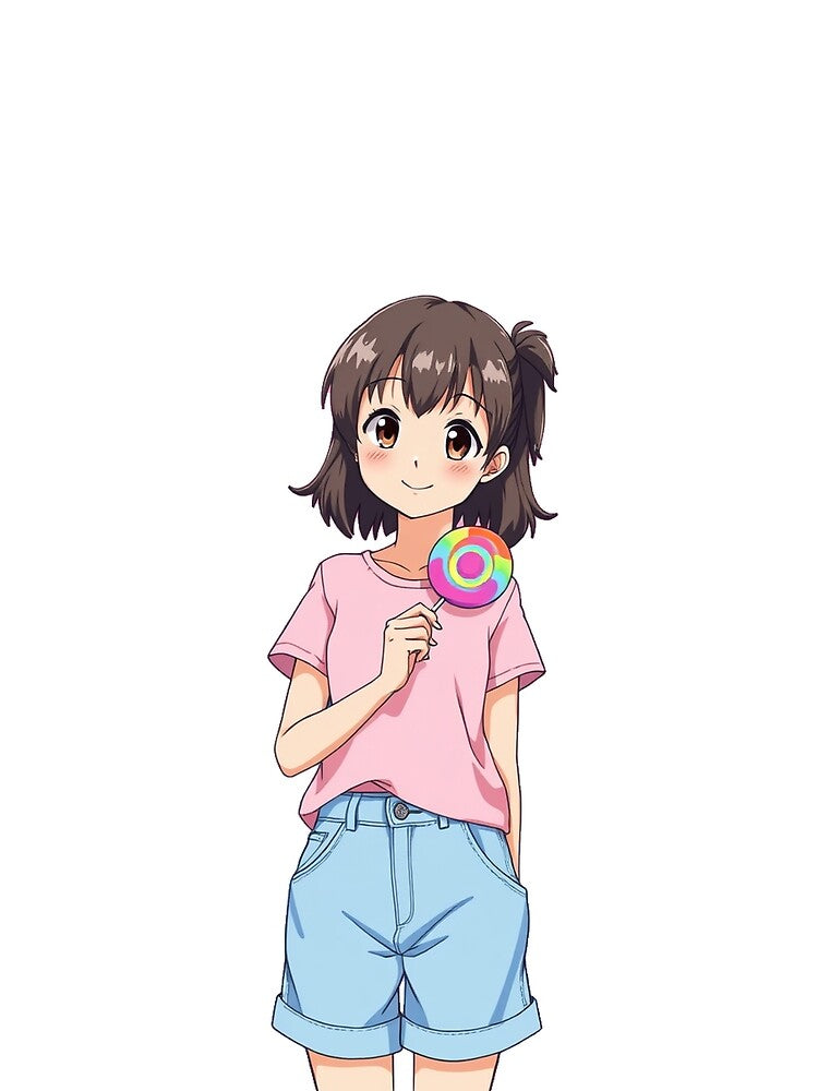 Kawaii Pastel Anime Girl with Lollipop by أناس-أرينا
