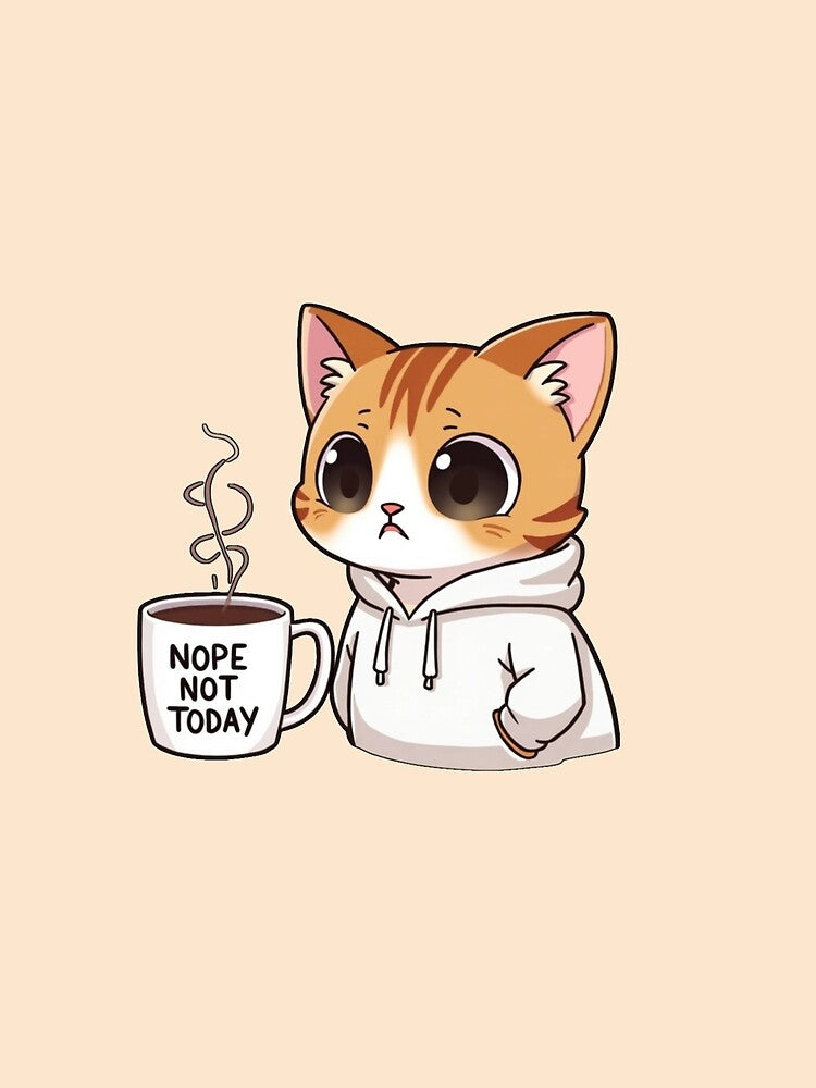 Monday Mood: Nope Not Today Cat by PriyaMagic