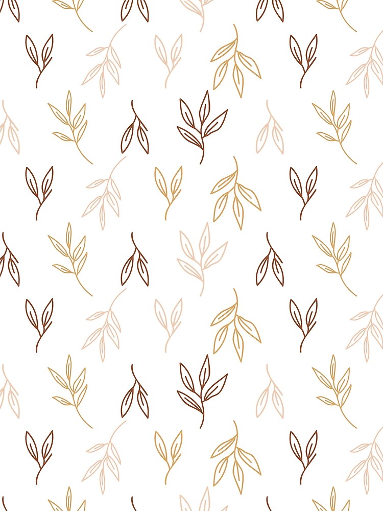 Boho Style Leaves Pattern Design by AgataCreate