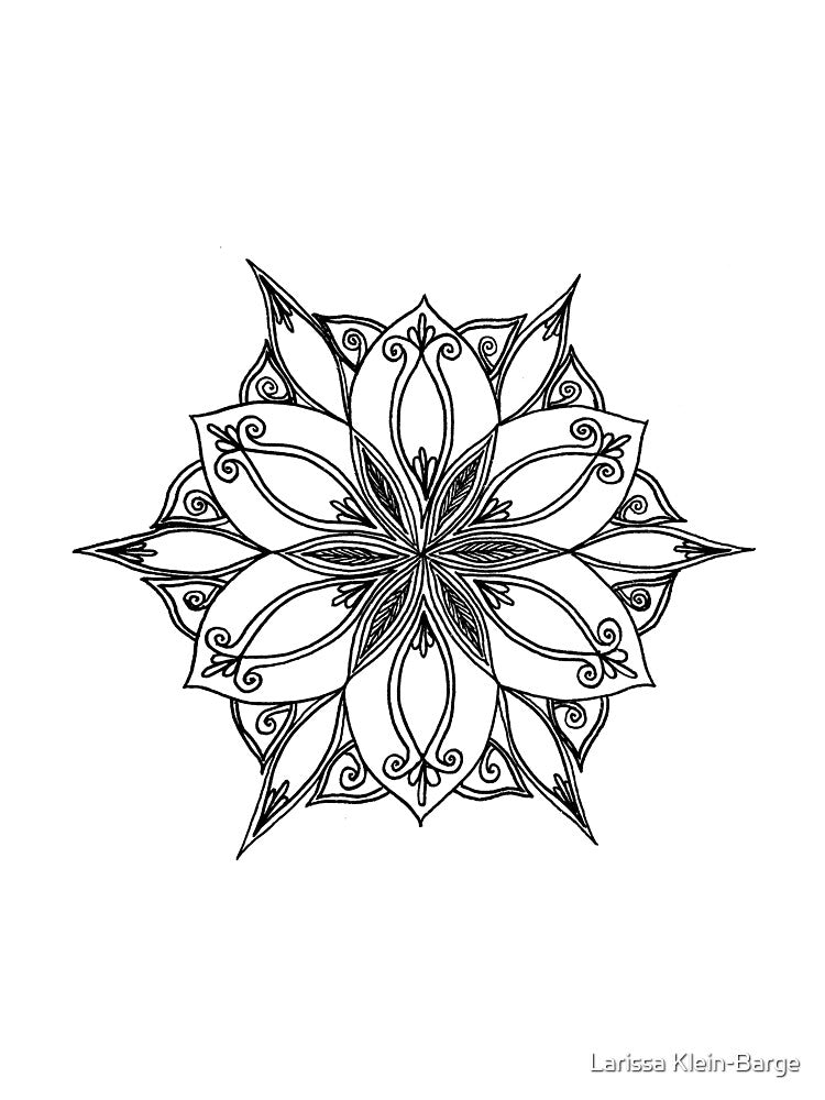 Mandala design 9 by Larissa Klein-Barge