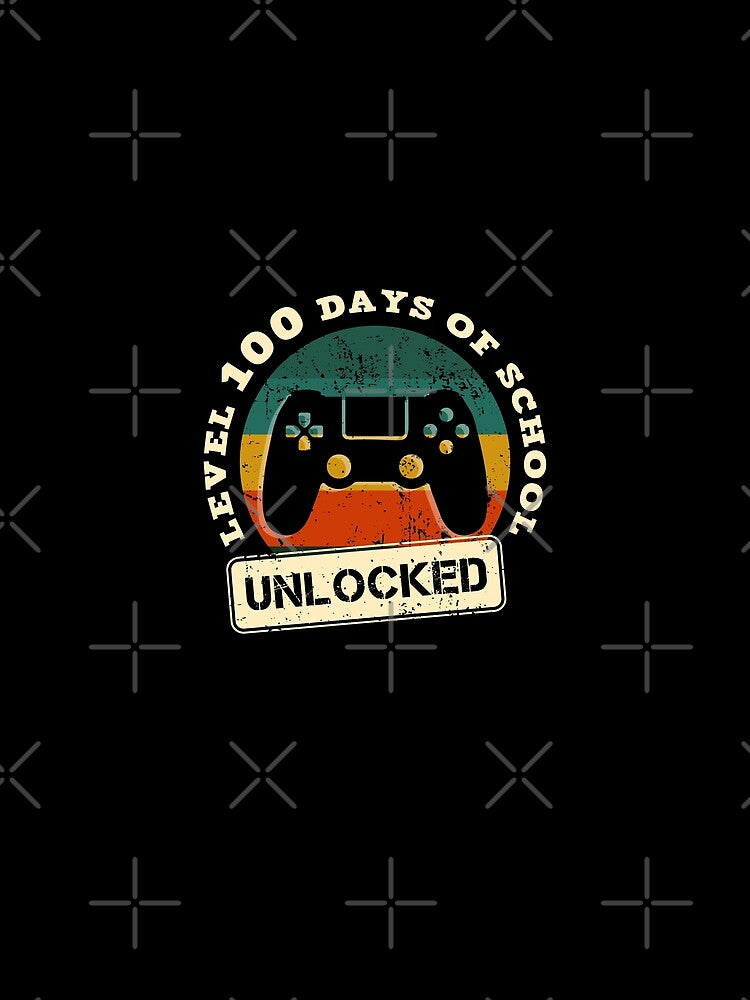 100 days of school, for school boys, cool gift by Yuzik