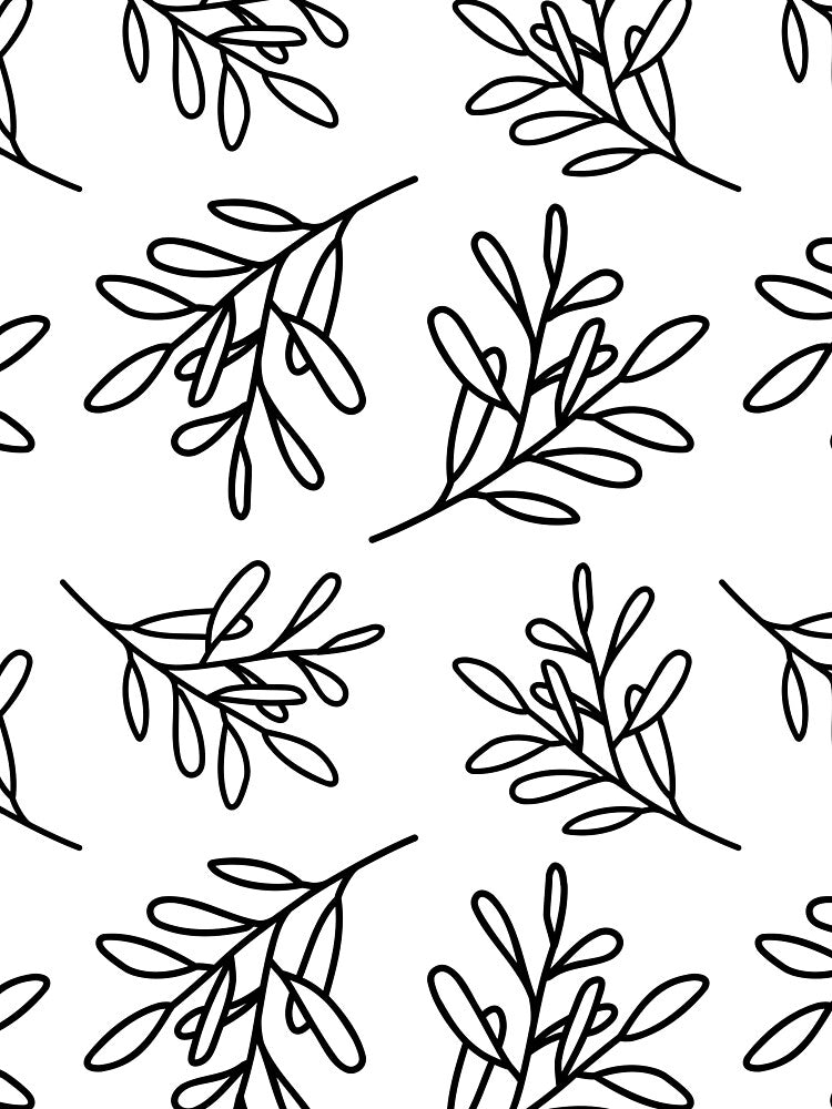 Abstract Leaf Branch Pattern Design by AgataCreate