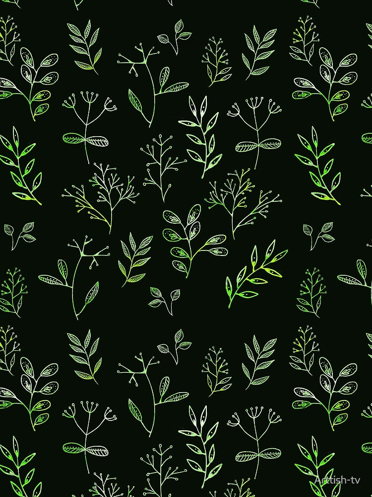 Green Doodle Plant by Arttish-tv