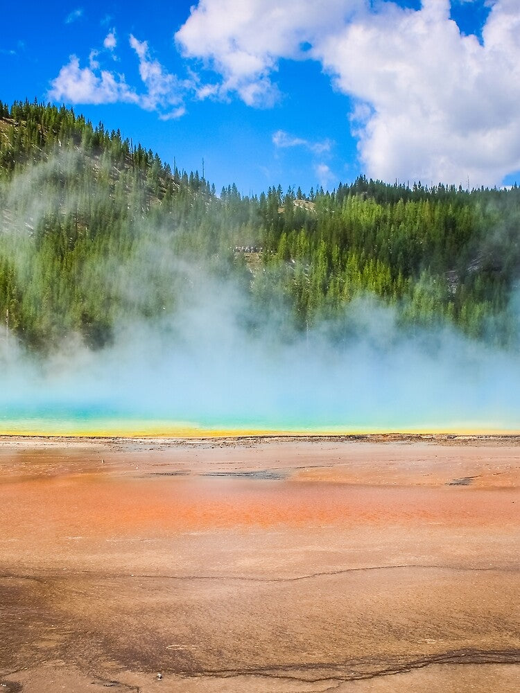 Eye-Level Wonder: Giant Prismatic Spring's Vibrant Palette by KMNscapes – Ireland Prints & Beyond