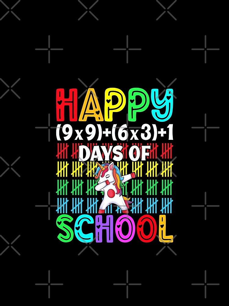 Happy 100 Days Of School Unicorn 100 Days Smarter For Unicorn Lover by myrosetee
