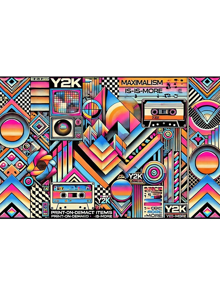 Bold Maximalist Art – Retro 80s Neon Vibes by AURA-APPAEL