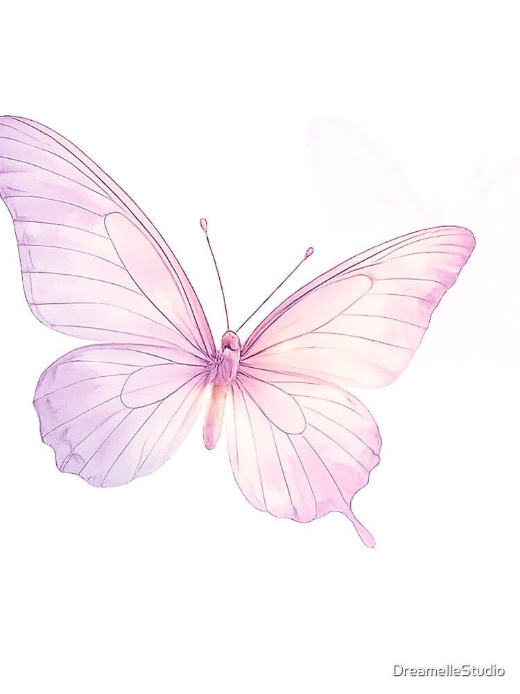 Pastel Butterfly Aesthetic – Soft Pink & Lavender Dreamy Design by DreamelleStudio