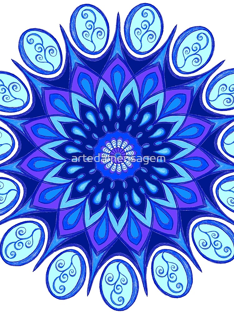 The Blue Mandala by artedamensagem