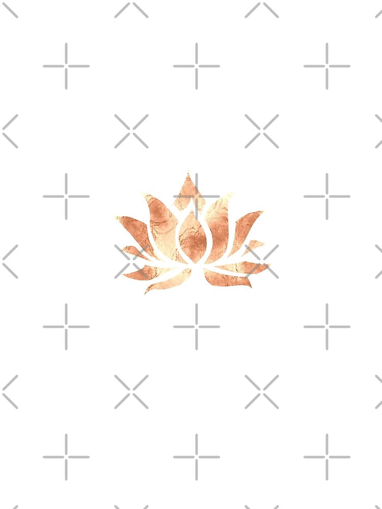 Lotus symbol in brown, spiritual symbol, lotus flower, thousand leaves lotus, Sahasrara, crown chakra, yoga by Prints Actually