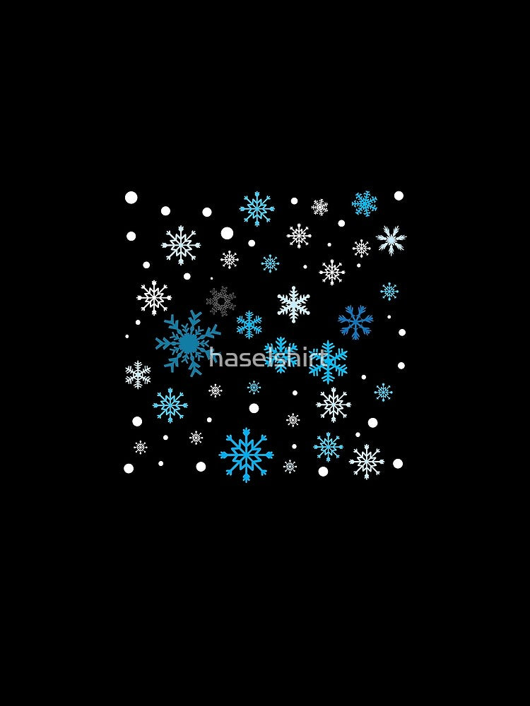 Snowflakes Ski And Snowboard Winter Sport Gift by haselshirt