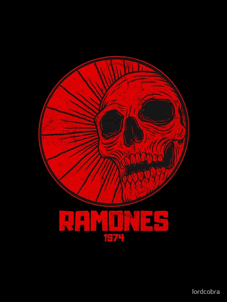 Copy of red skull Ramones vintage vibes by lordcobra