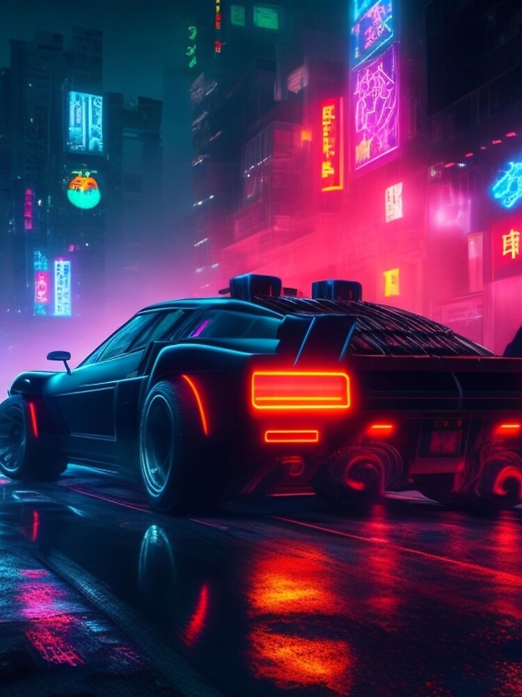Neon city artwork by mikaws