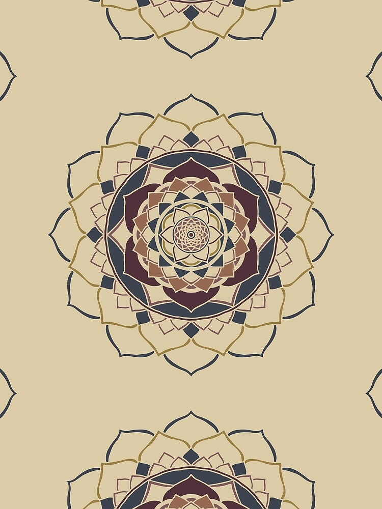 Earth mandala zen design, cool vibes mandala by Mandala108