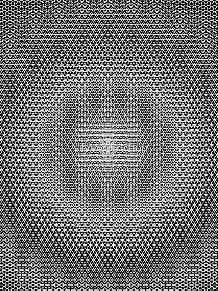 hexagon mandala geometric by silvercordchop