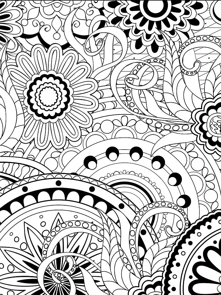 black&white zen pattern by AlinNova