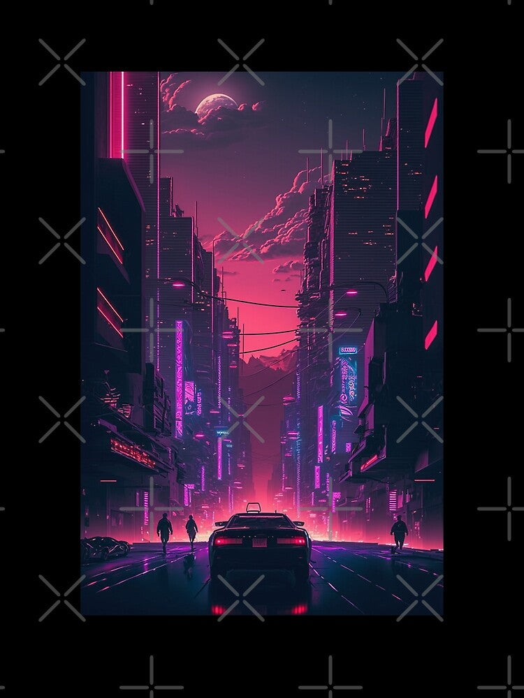 80s Synthwave Cyberpunk City #2 by RESToRAPTOR