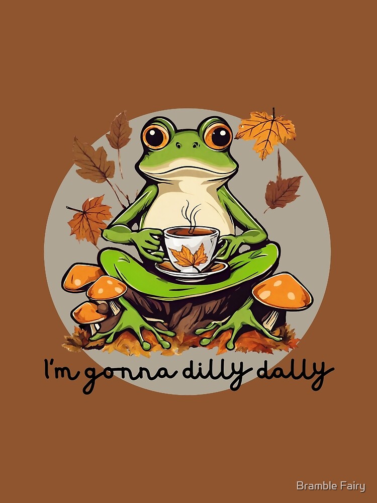 Dilly Dally Frog by Bramble Fairy