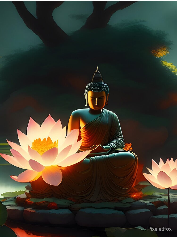 Buddha statue by Pixeledfox