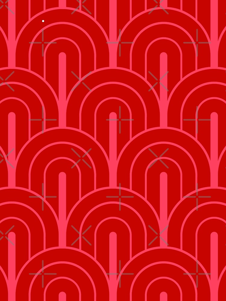 Retro Gradated Geometric Fan Pattern 871 by tonymagnerart