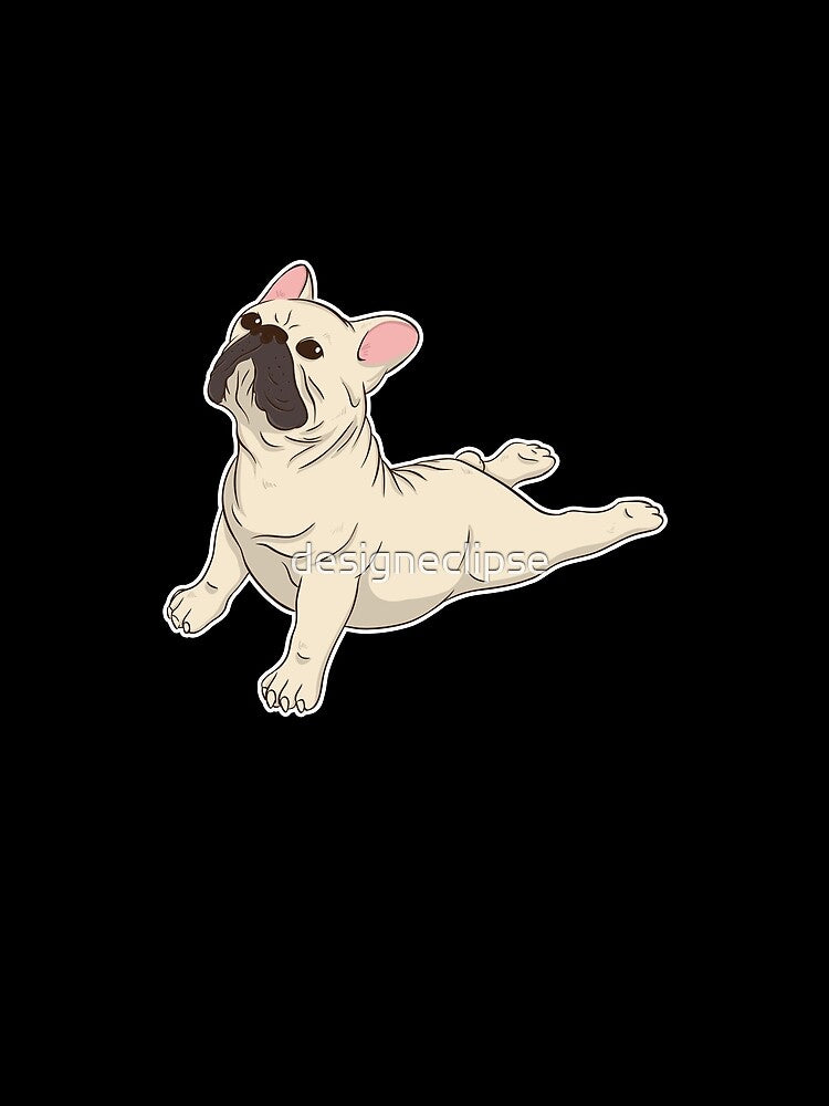 French Bulldog Yoga by designeclipse