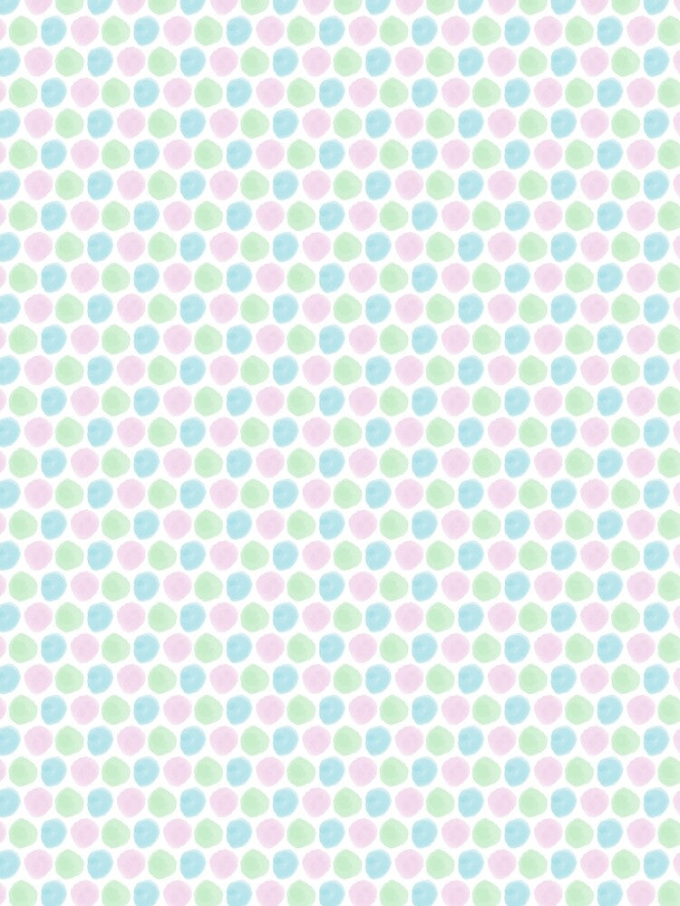 Pastel Watercolor Dots – Soft Abstract Pattern in Pink, Blue & Green by Studio Delulu