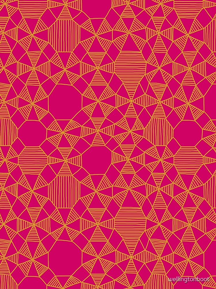 Doodle Geometrics in Neon by The Wellington Boot