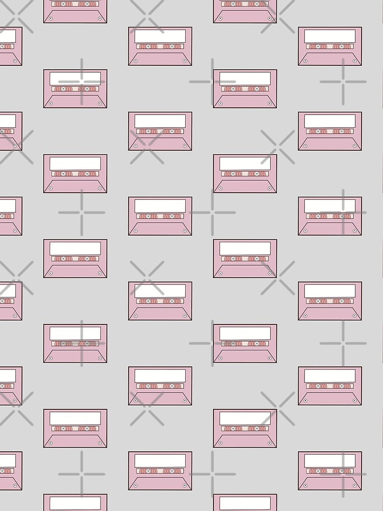 Pink Cassette Tape by CadyCatCreative