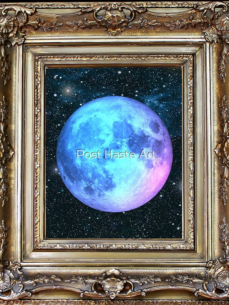 Once In A Blue Moon by Post Haste Art