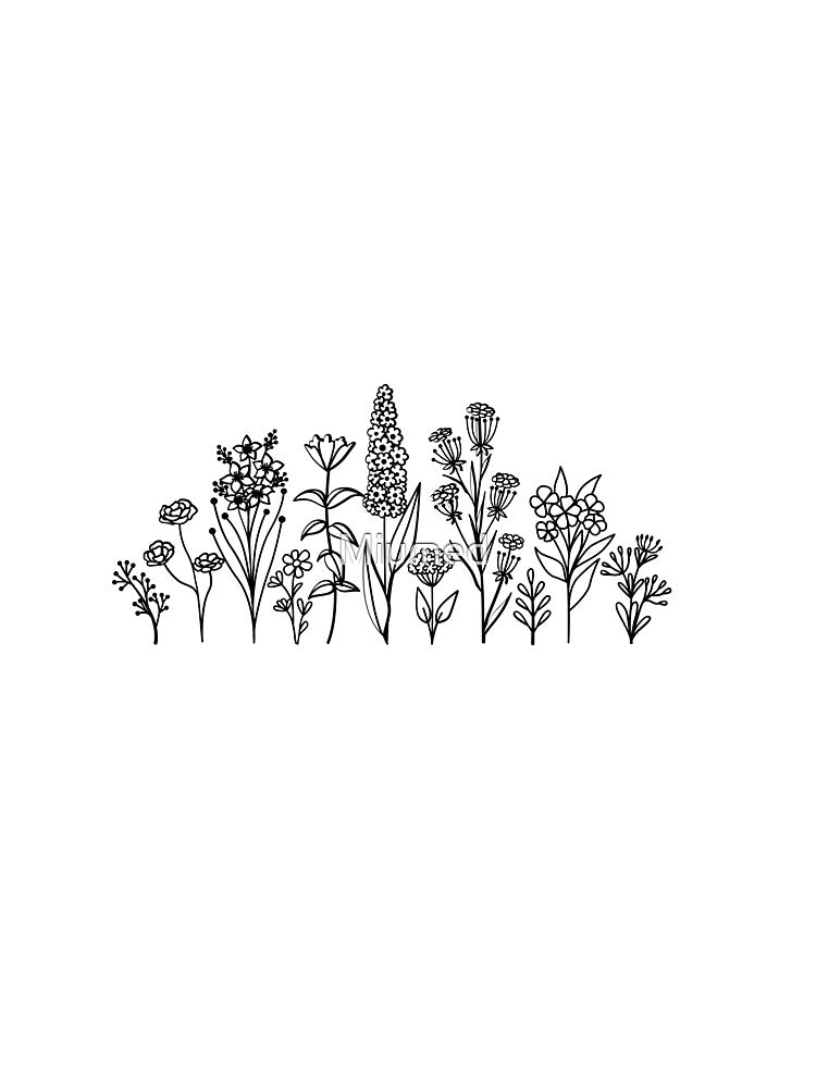 Whimsical Flora Cottagecore Aesthetic Wildflower TShirt, Meadow Garden Tee for Her Nature Enthusiast by Miumed